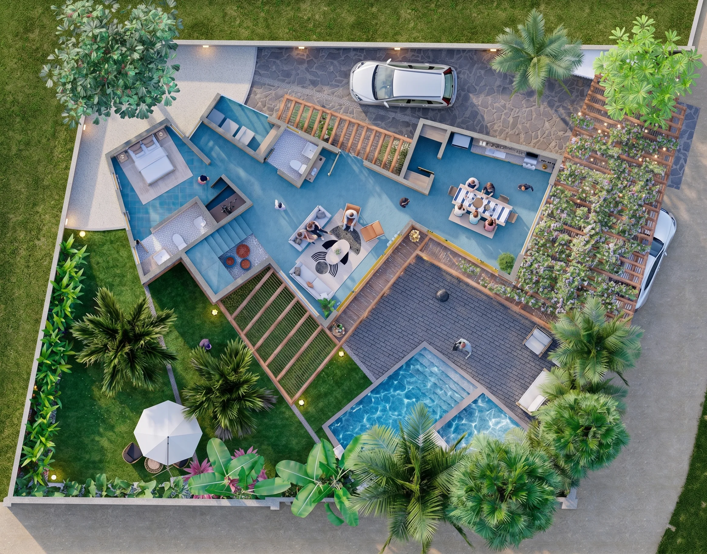 Planta arquitectónica del proyecto CASA MANANTIAL