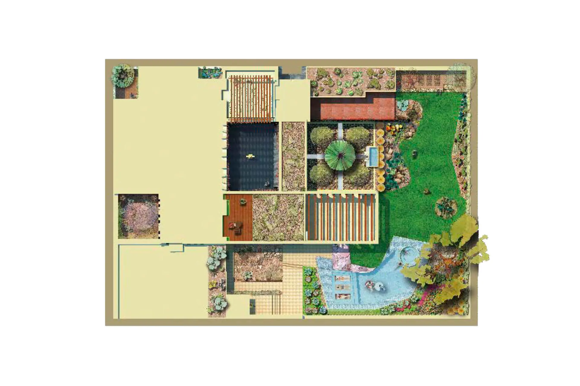 MINERAL DE POZOS | jardín residencial — vista 4