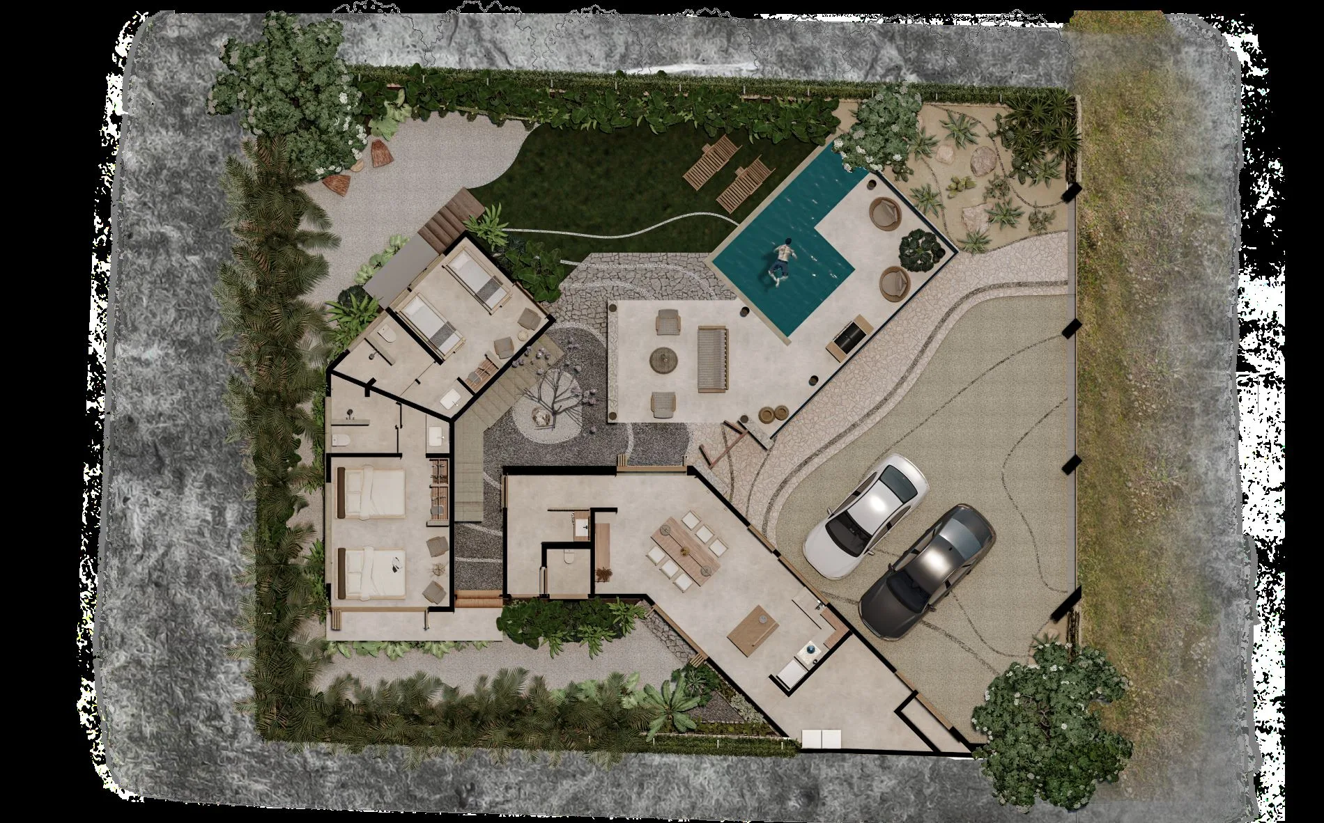 Planta arquitectónica del proyecto CASA SANTA HELENA