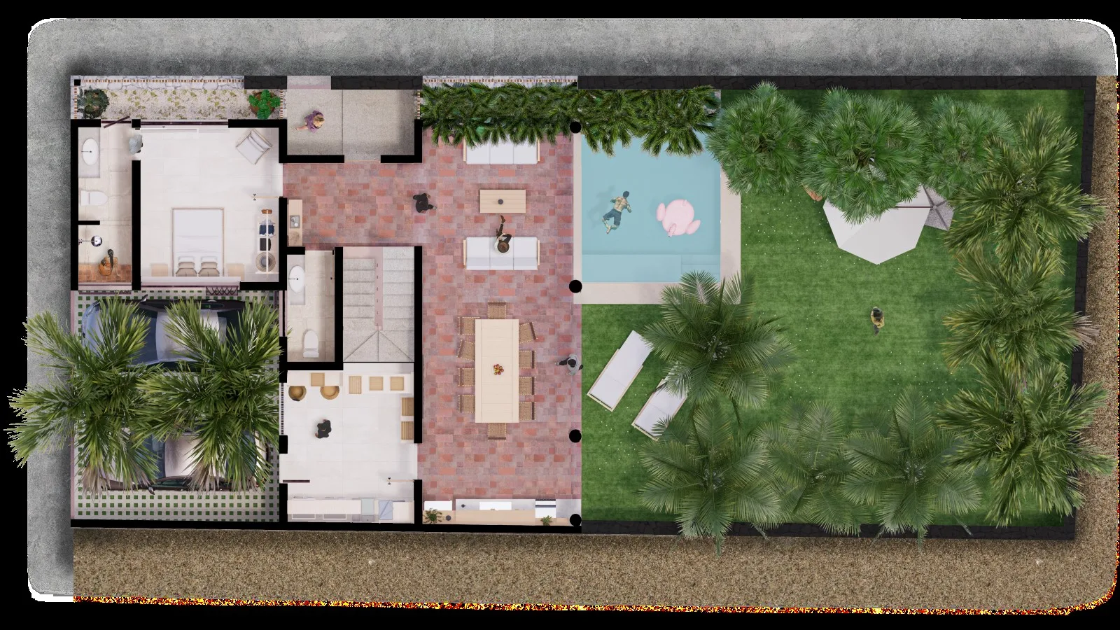 Planta arquitectónica del proyecto CASA TICUMÁN